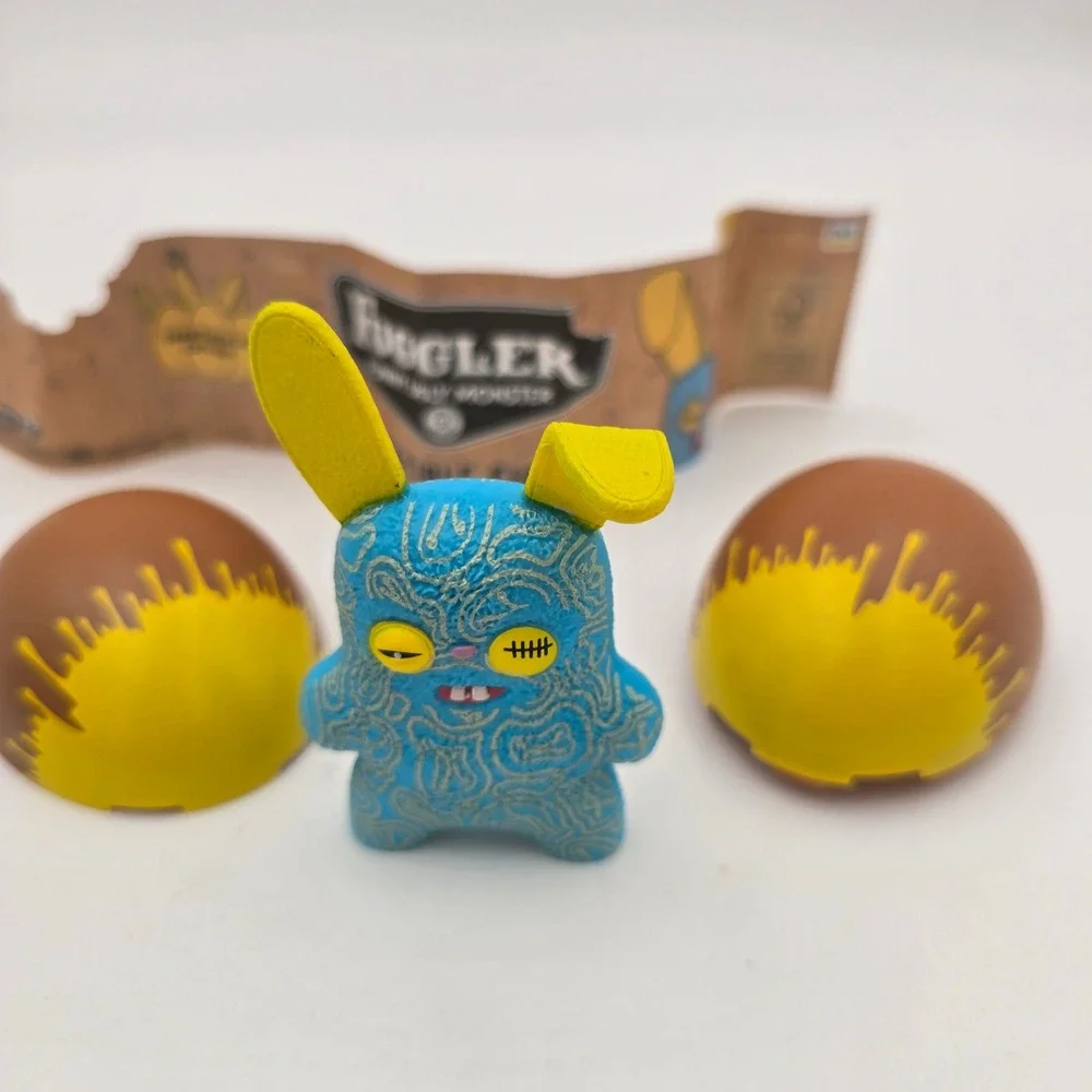 Blue swirl Fuggler Funny Ugly Monster Blue Swirl Rabbitacular Easter Egg Edition